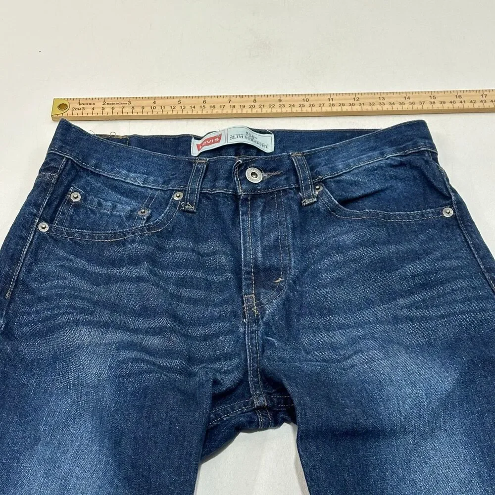 Levi's Men's Jeans Dark Indigo 514 Slim Straight Denim Regular Fit, Size W29 L29